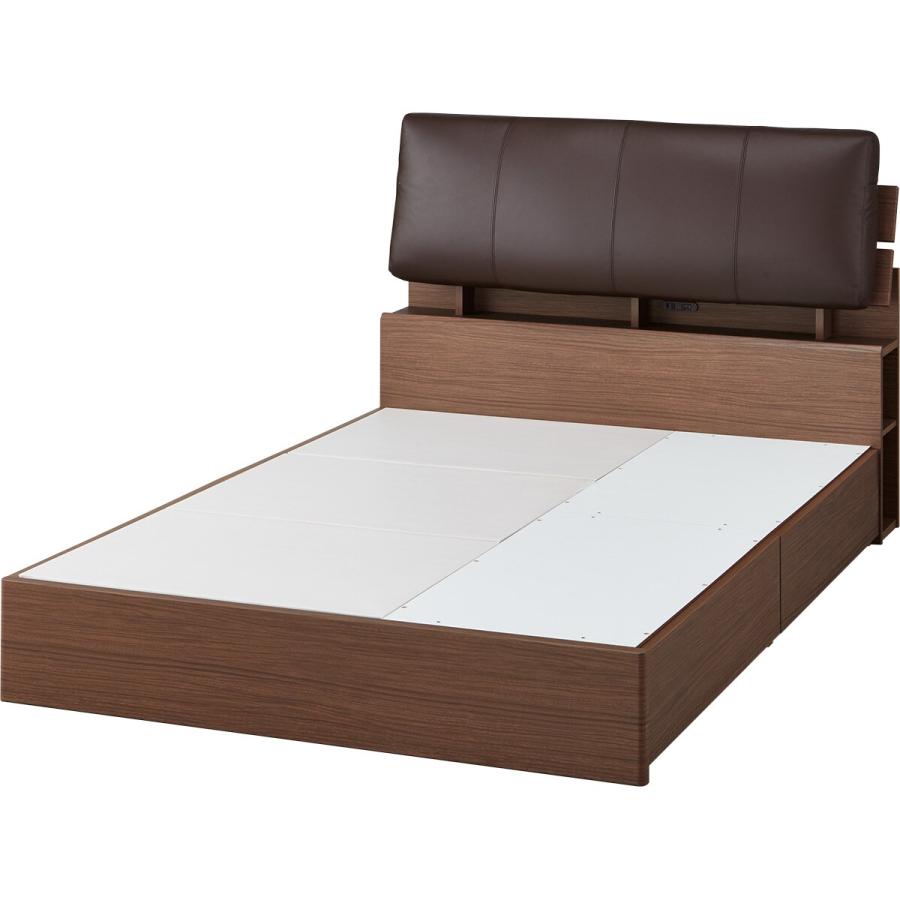 「人气商品」 ダブルベッドフレーム(CS-001引出し収納付きMBR/DBR DR) ニトリ 【XUR1206694198】(43299円)