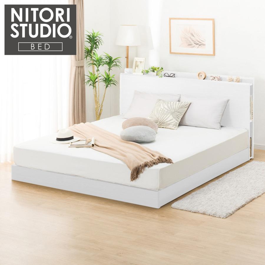 ニトリ カイト3 ダブルベッドベッドフレーム『中古美品』2022年式