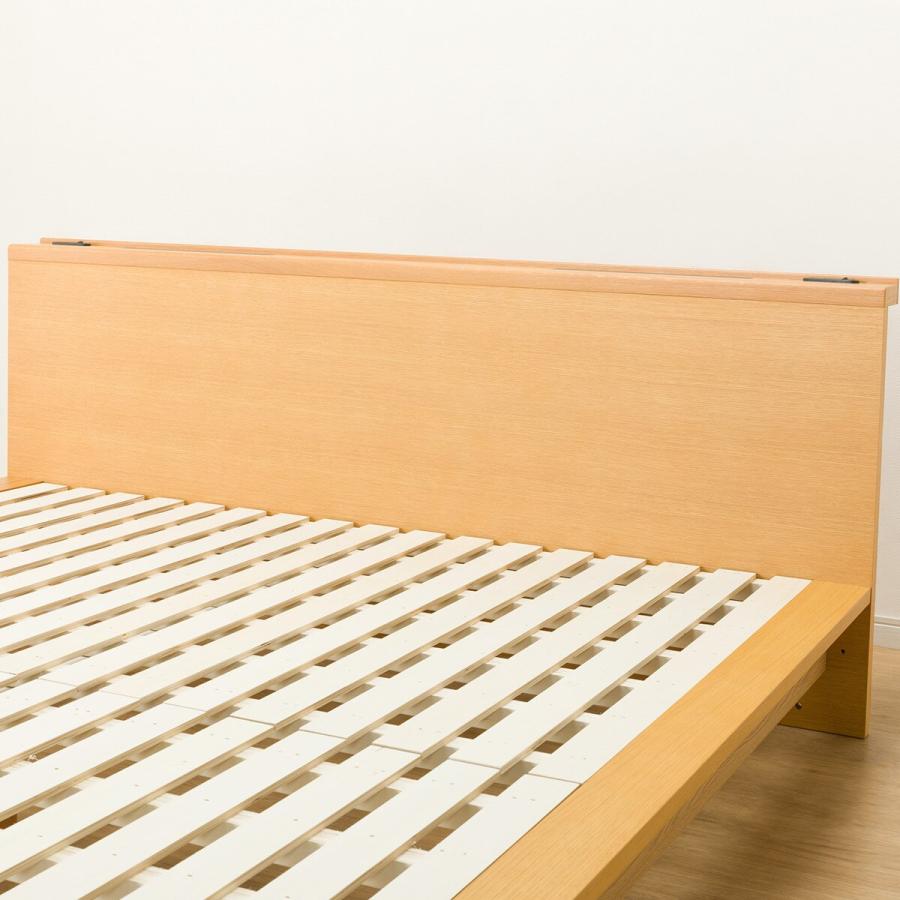 美品 ニトリ すのこ ローベットフレーム(Q)クイーン ミドルブラウン ニトリ ベッド クイーン すのこベッドフレーム(ロデリック-S/MBR