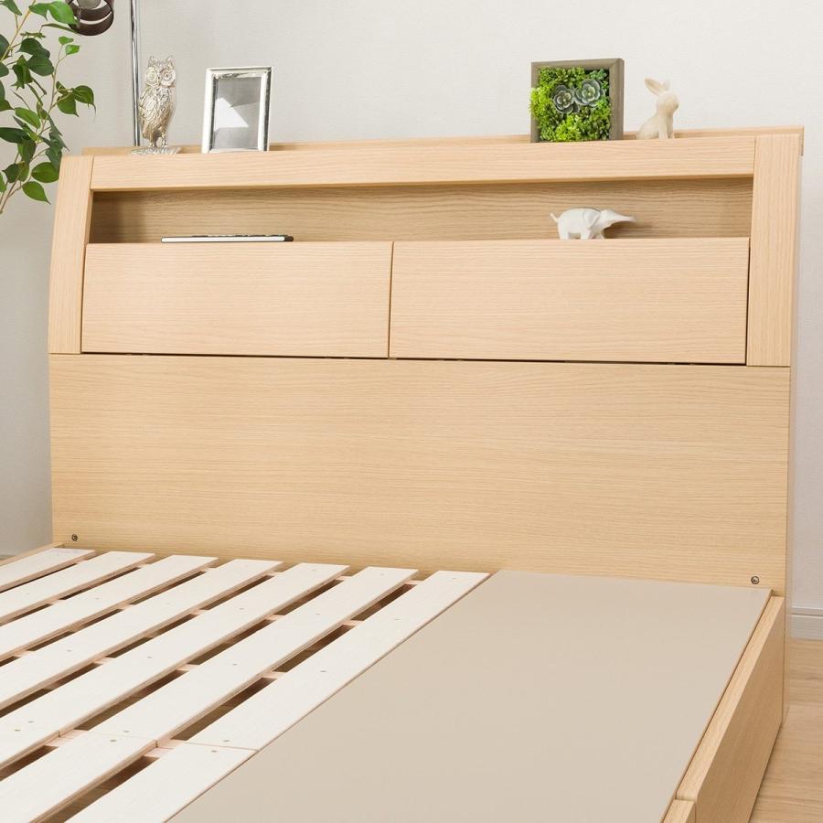 匿名配送 クイーン ベッドフレーム(グラン 引出し収納付き/NA) ニトリ 【WS8140774529】(29211円)