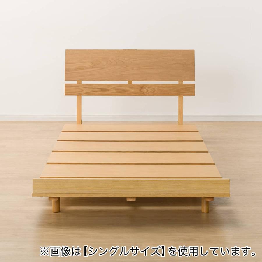 ニトリ（NITORI） コンセント付きクイーンベッドフレーム(BN-002 LBR