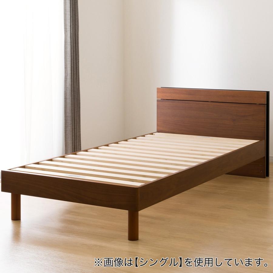 ニトリ（NITORI） すのこクイーンベッドフレーム(MF-301 MBR) : ニトリ