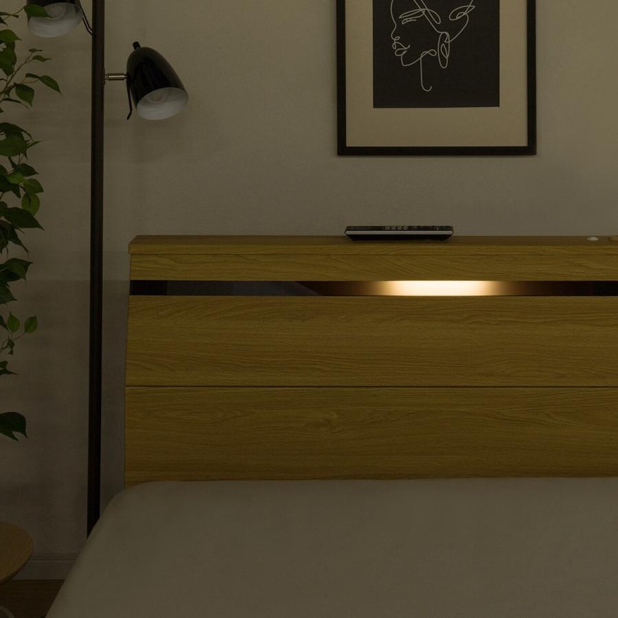 ニトリ クイーンすのこベッドフレーム(EB-002 引出し収納付き LBR DR