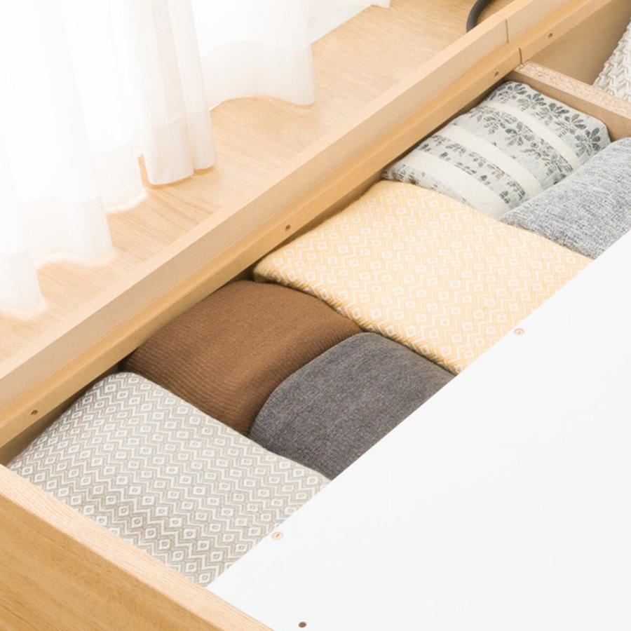 ニトリ クイーンベッドフレーム(NS-001 深型/LBR) : ニトリ