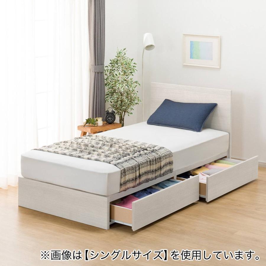 ニトリ（NITORI） 収納付きベッドフレーム クイーン フラットタイプ