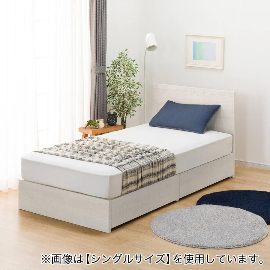 ニトリ（NITORI） 収納付きベッドフレーム クイーン フラットタイプ