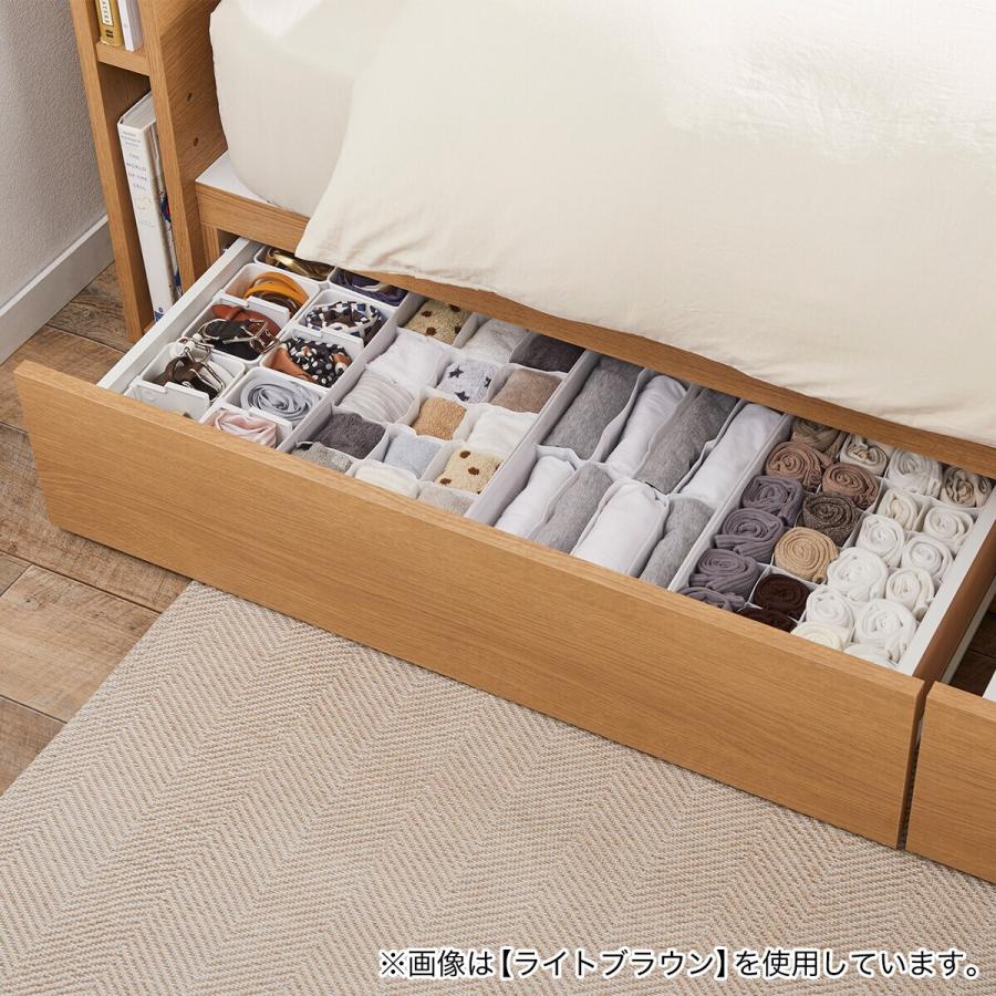 ニトリ クイーンベッド ベッドフレーム 収納あり ニトリ ベッド クイーンベッドフレーム(アザン3 浅型/GY) 収納