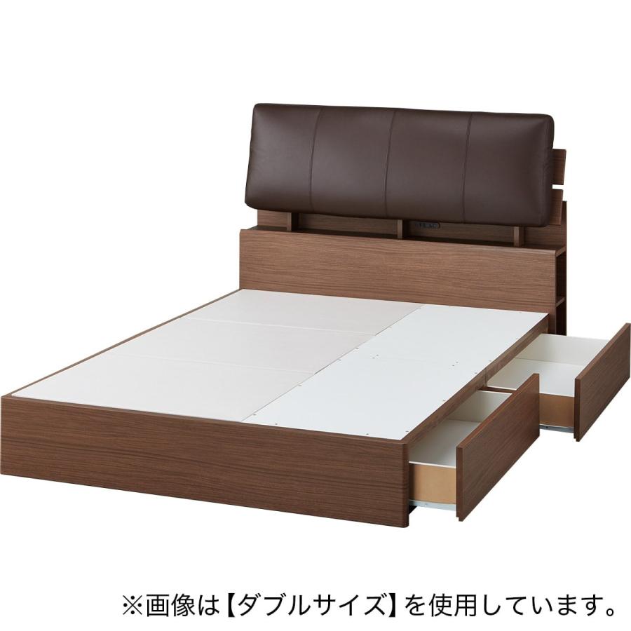 ニトリ クイーンベッド（引き出し付き）＋マットレスセット ニトリ】クイーンベッド フレーム&マットレスセット 大容量収納付き