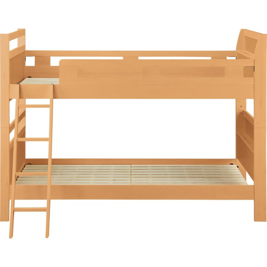 ニトリ ベッド 2段ベッド (MR23 LBR）2口コンセント付棚 すのこ