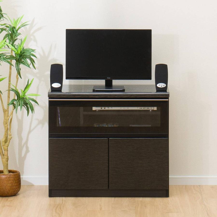 ニトリ　テレビ台　ポスティア　AVキャビネット ニトリ 幅80 光沢のある木目模様が美しいAVキャビネット