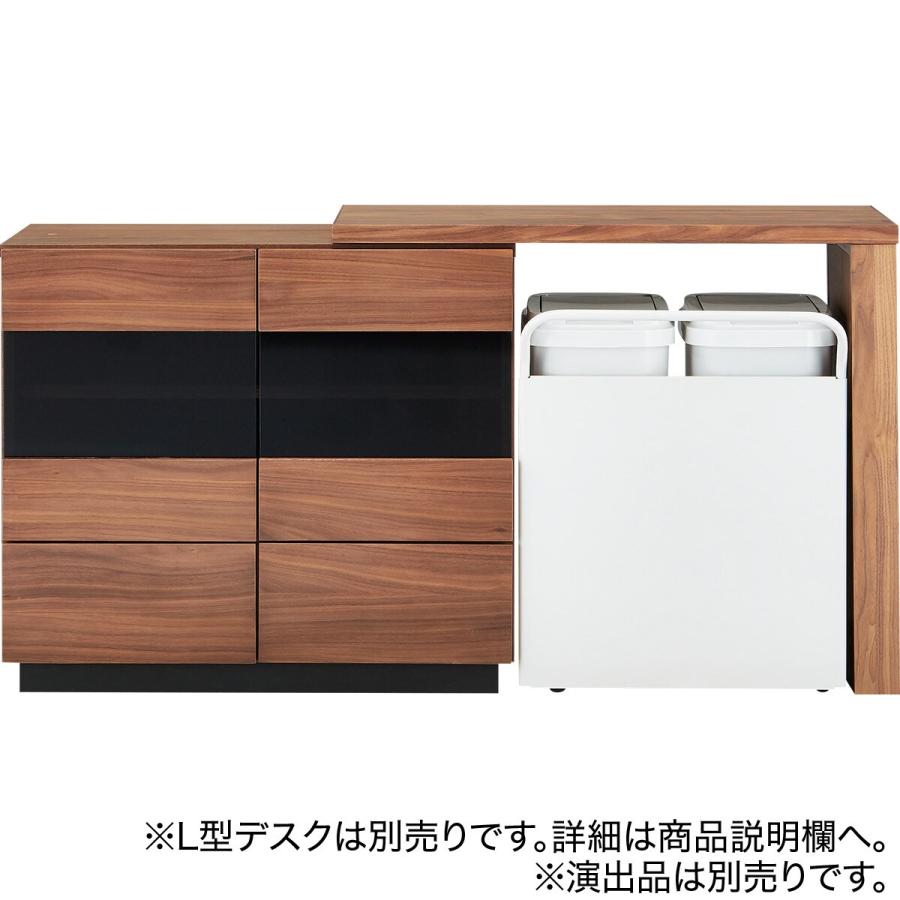 ニトリ サイドボード(ハヅキ2 80MBR) キャビネット ミドルボード