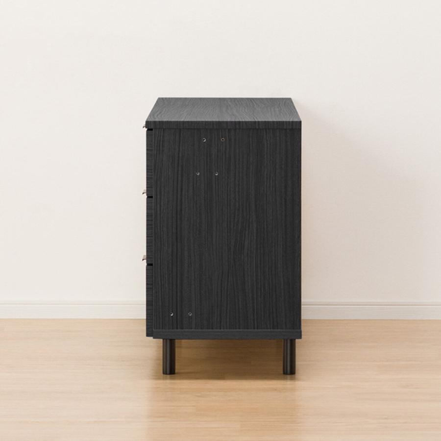 ニトリ（NITORI） サイドボード(エトナ120SBR BK本体) リビング収納