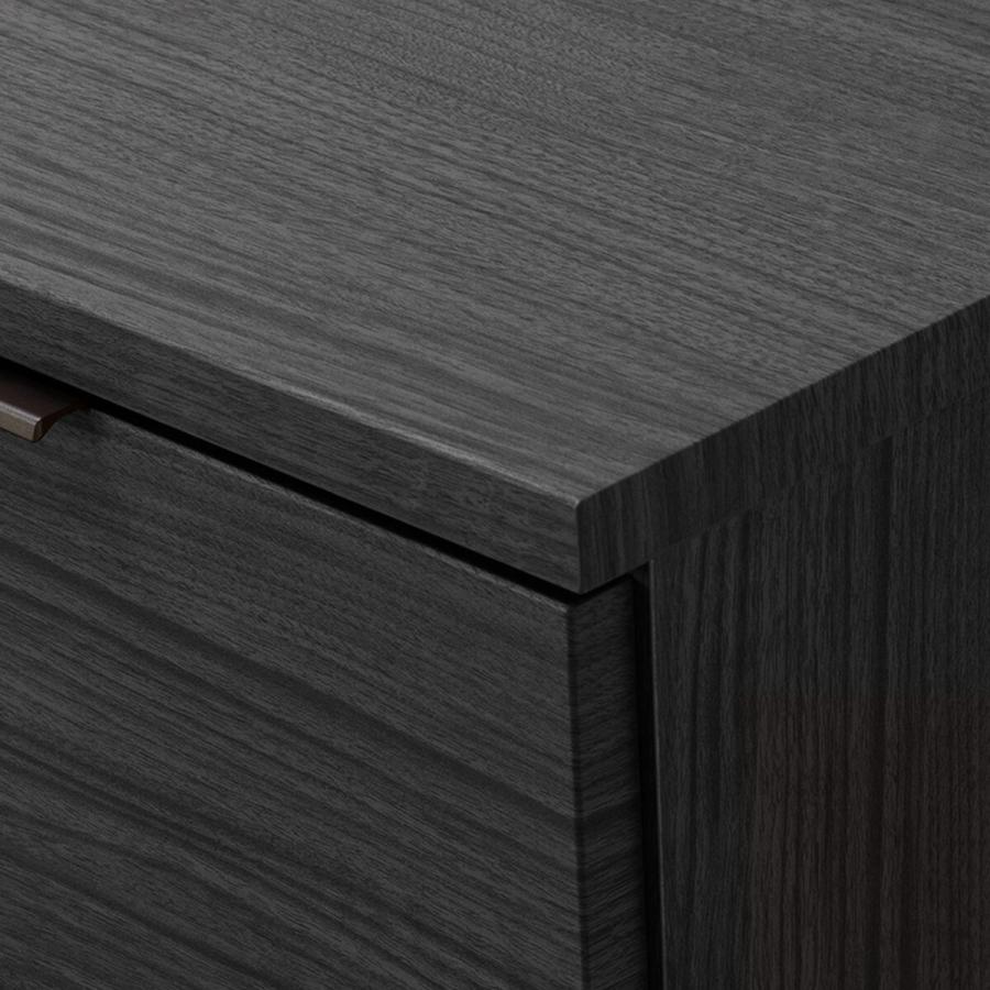 ニトリ（NITORI） サイドボード(エトナ120SBR BK本体) リビング収納