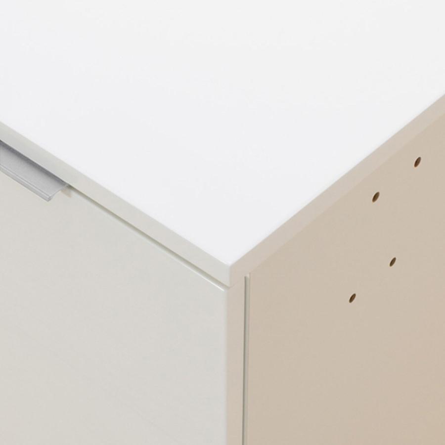 ニトリ サイドボード(エトナ40SBR WH/SI) リビング収納