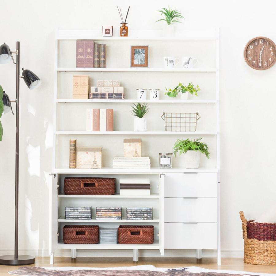 ニトリ（NITORI） サイドボードラック(エトナ120SBR WH/SI) リビング