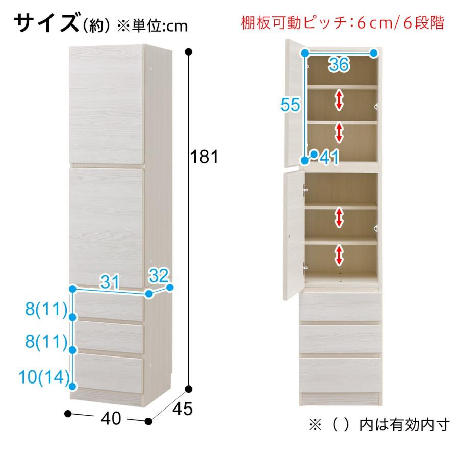 ニトリ（NITORI） 上置き付き壁面ユニットキャビネット(ウォーレン 40
