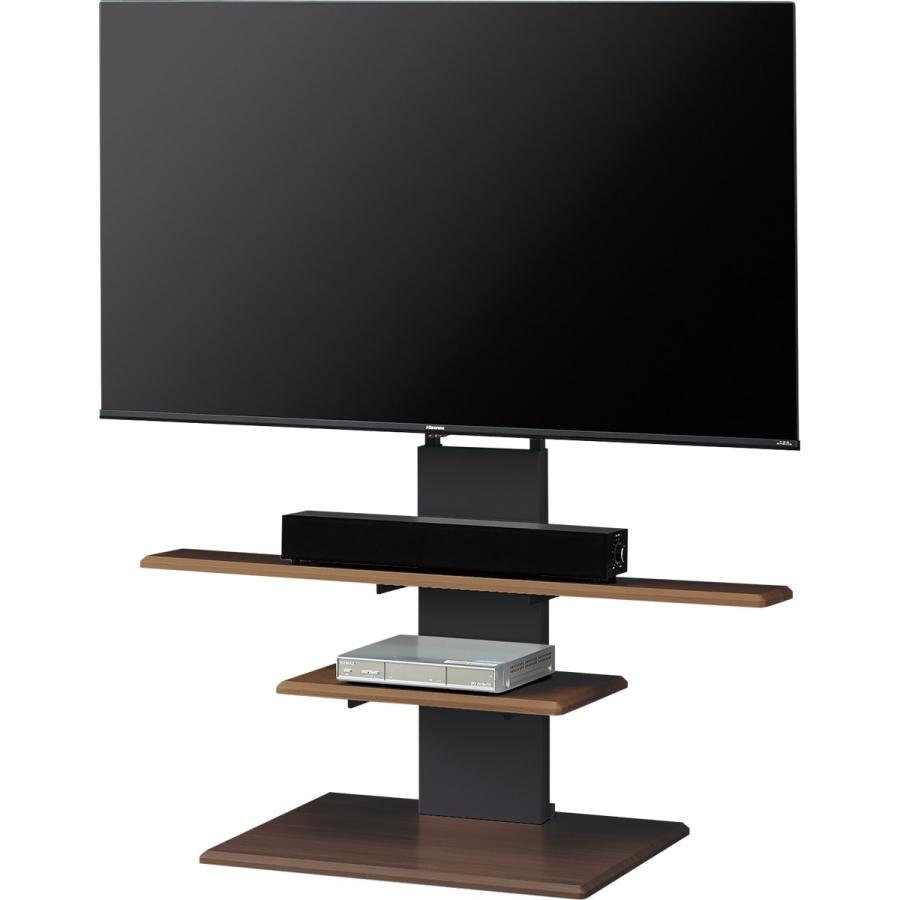 サウンドバー棚板付き壁寄せテレビスタンド(トエルL MBR) テレビ  