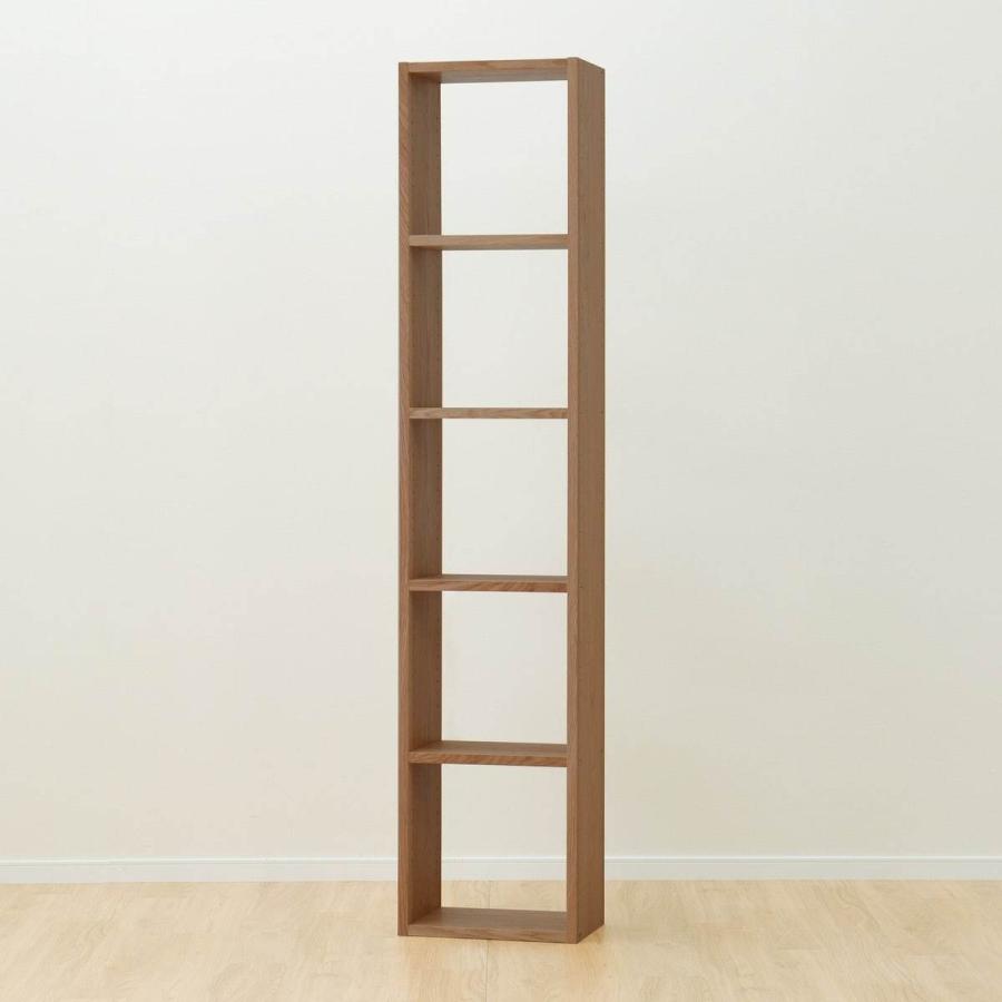 ニトリ　壁面ユニットミドルブラウン(追加セット シェルフ コネクト 5段) ニトリ 追加壁面ユニット 5段(追加セット シェルフ コネクト MBR