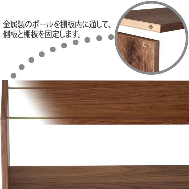 ニトリ（NITORI） 追加壁面ユニット 3段(追加セット シェルフ コネクト