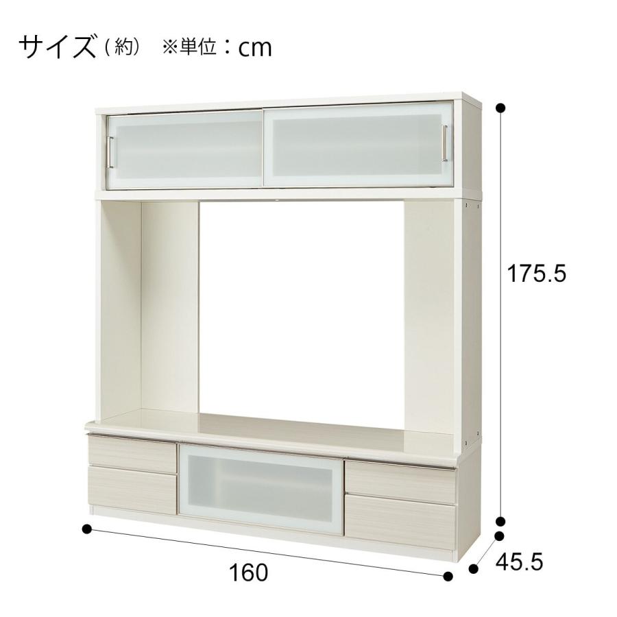 ニトリ 幅160 テレビボードセット(ポスティアN160WH ニトリ 幅160 テレビボードセット(ポスティアN160WH