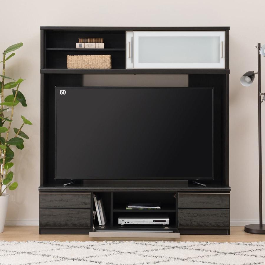 ニトリ 幅160 テレビボードセット(ポスティアN160BK ニトリ 幅160 テレビボードセット(ポスティアN160BK