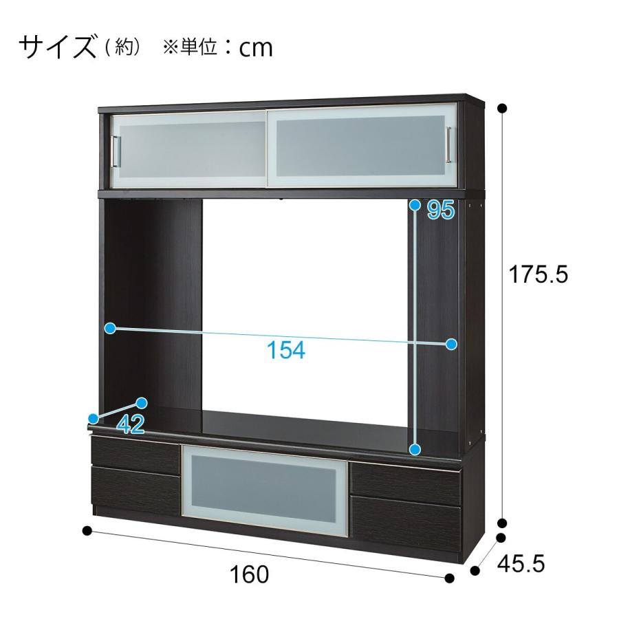 ニトリ（NITORI） テレビボード (ポスティアN 160BK セット) : ニトリ