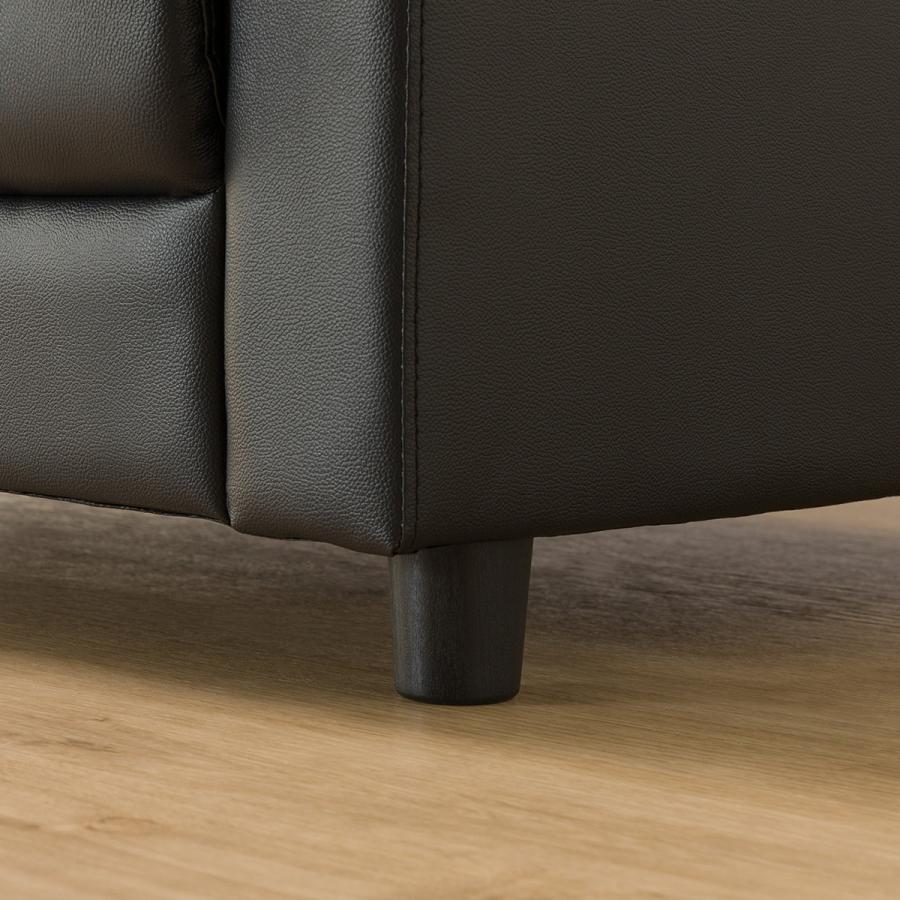 ニトリ　本革ソファ ニトリ 3人掛け本革ソファ(レグノ 本革 BK)ニトリ : ニトリ