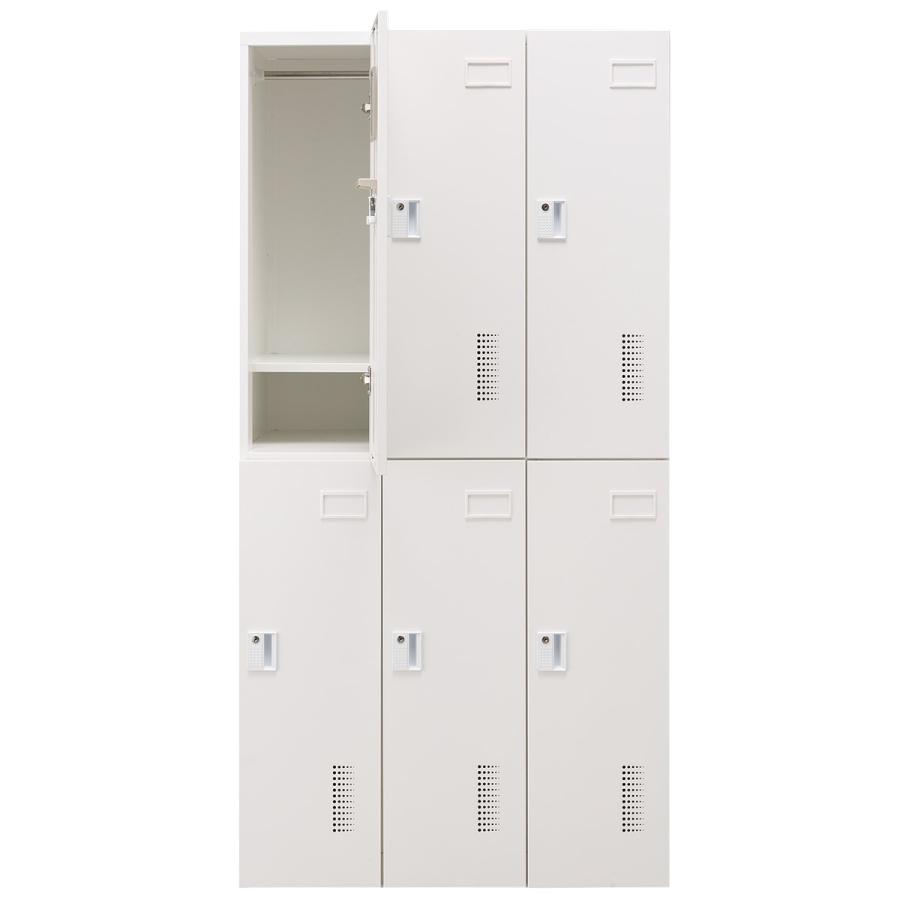 ニトリ（NITORI） 6人用スチールロッカー アウトセットタイプ(6P TSYG