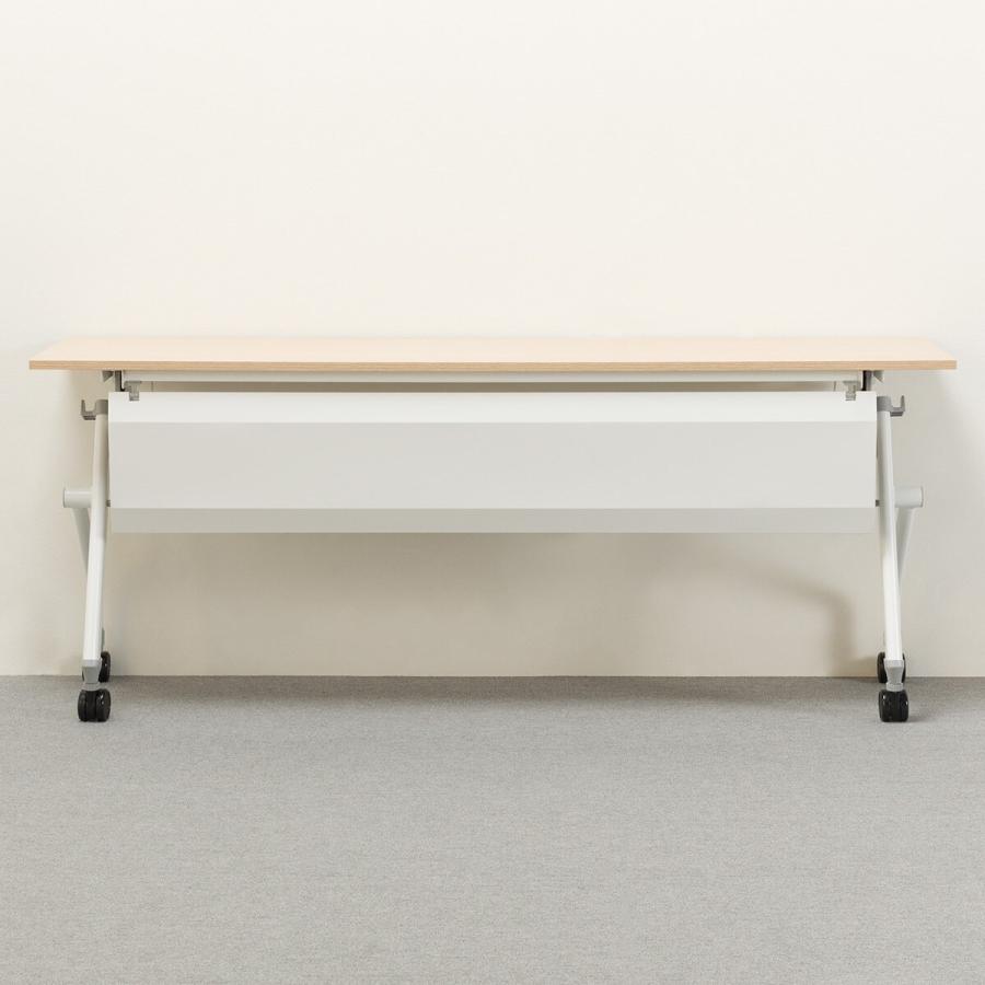 ニトリ（NITORI） 幅180cm 会議用テーブル (NF9 18045 幕板付き OAK/WH