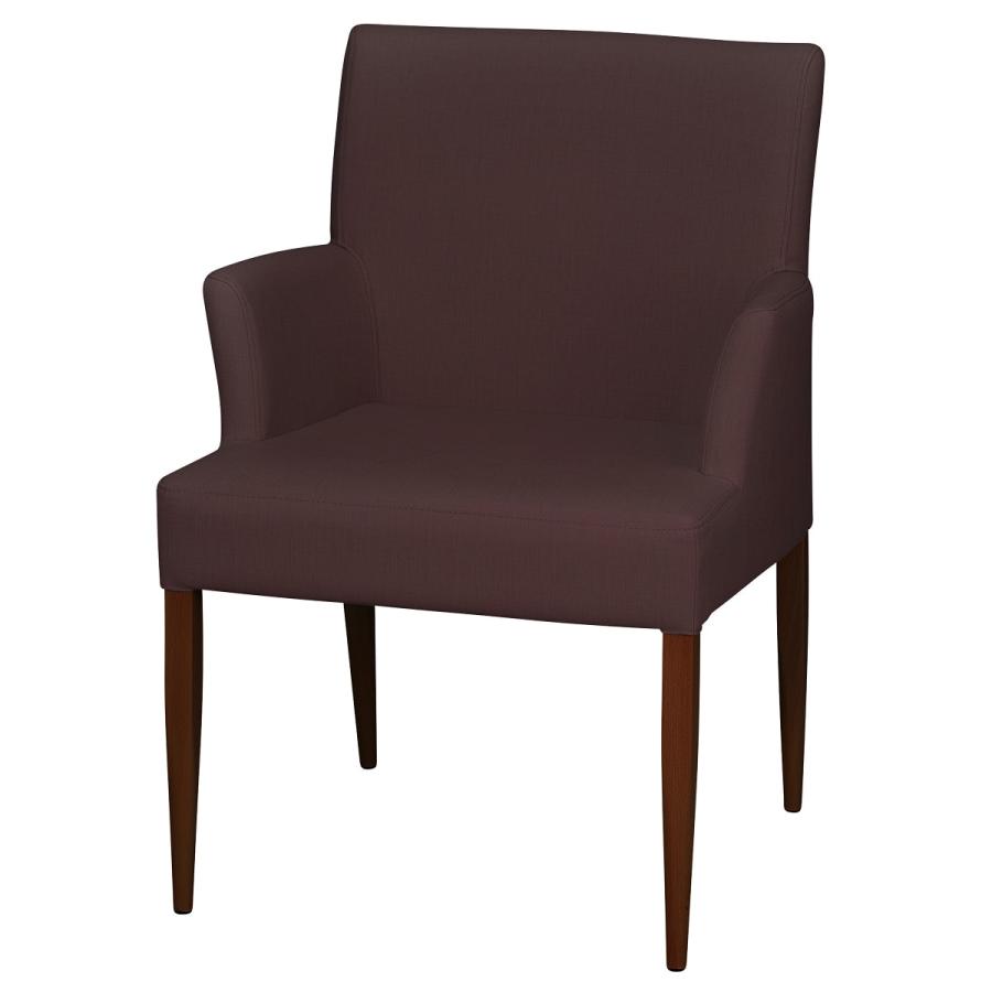 ニトリ（NITORI） アームチェア(チェアNJK-3.2 DBR/DBR11 取っ手付き