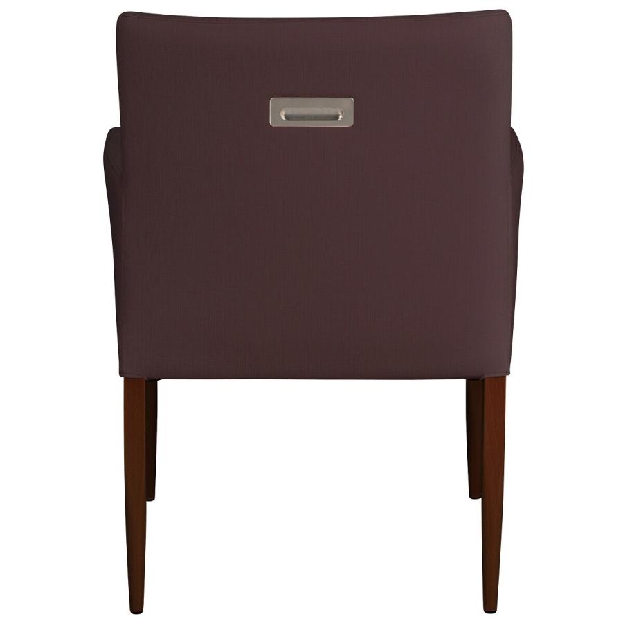 ニトリ（NITORI） アームチェア(チェアNJK-3.2 DBR/DBR11 取っ手付き