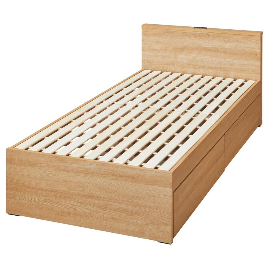 木製シングルベッド(OD-J01 引出し付き NA) ニトリ : ニトリ Yahoo!店