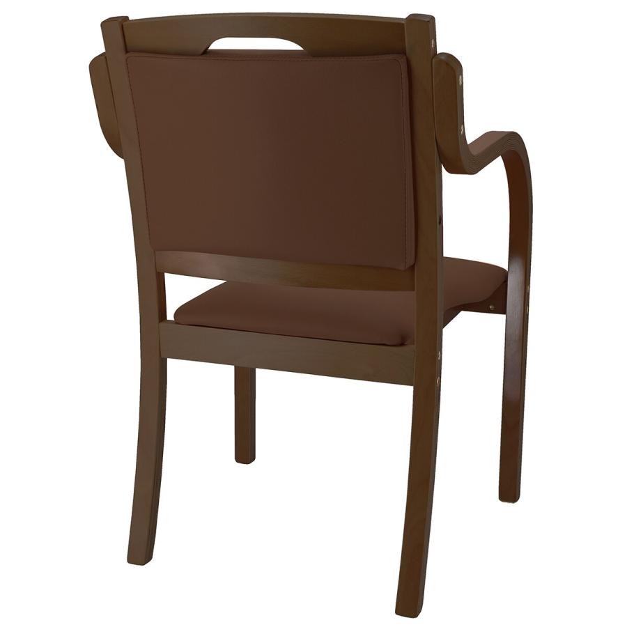 木製アームチェア・濃い茶色・送料込 ニトリ（NITORI） 木製チェア(カトレア DBR/DBR) : ニトリ Yahoo!店