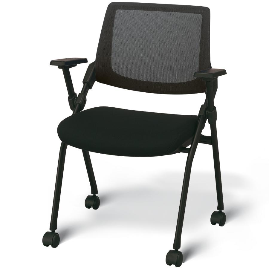 肘付き折りたたみチェア ミーティングチェア X 16aw Bk Bk ニトリ 玄関先迄納品 1年保証 ニトリ Yahoo 店 通販 Yahoo ショッピング