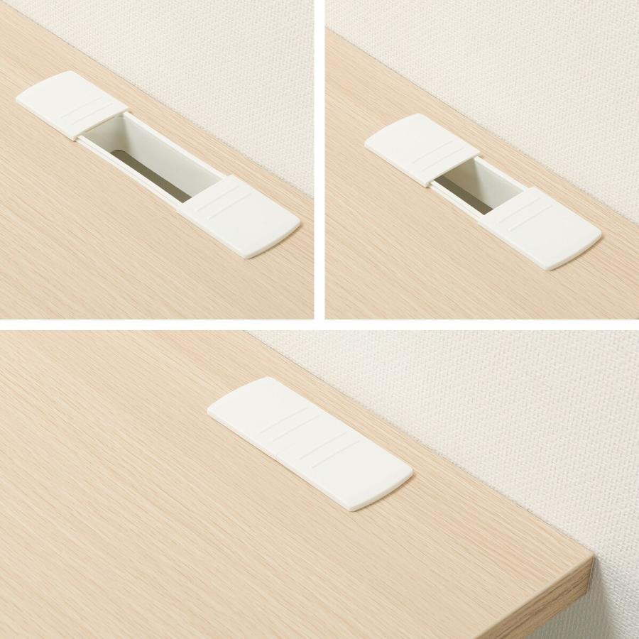 両袖机(MDA147 OAK/WH) ニトリの画像