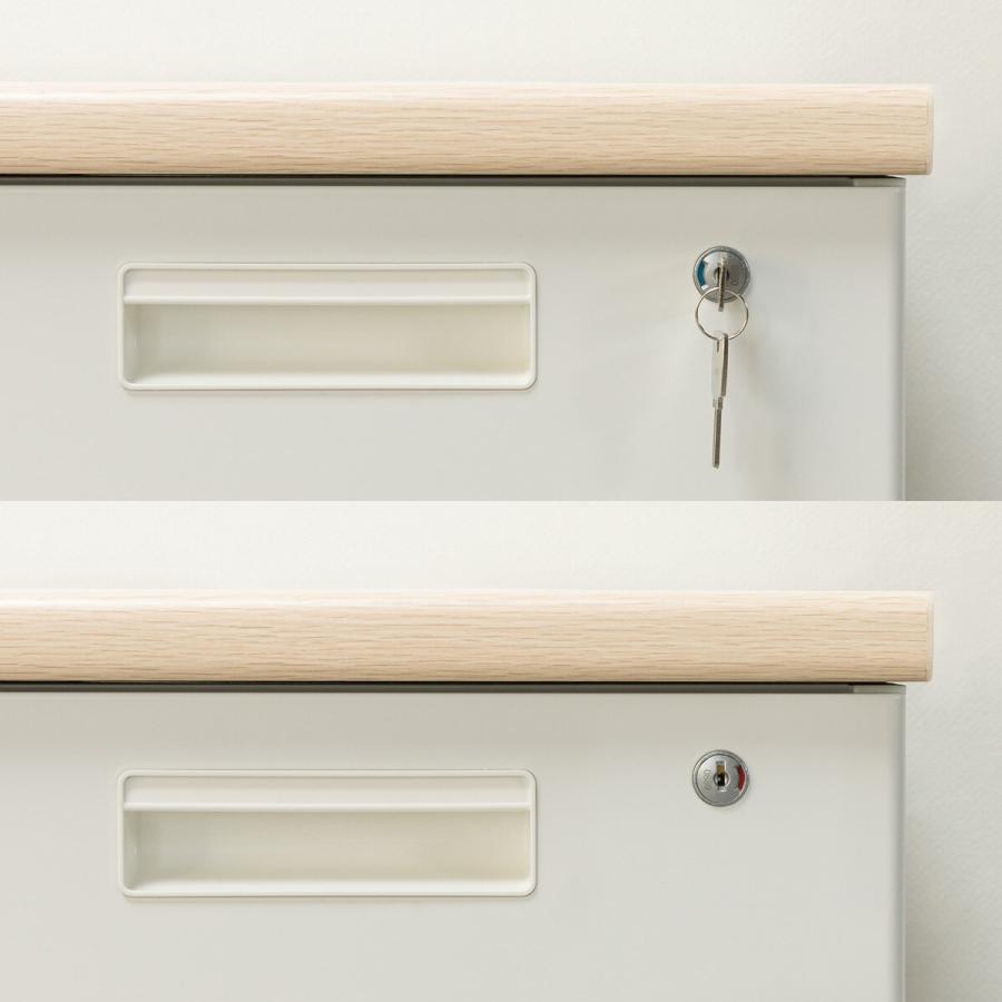 ニトリ（NITORI） 両袖机(MDA147 OAK/WH) : ニトリ Yahoo!店 - 通販