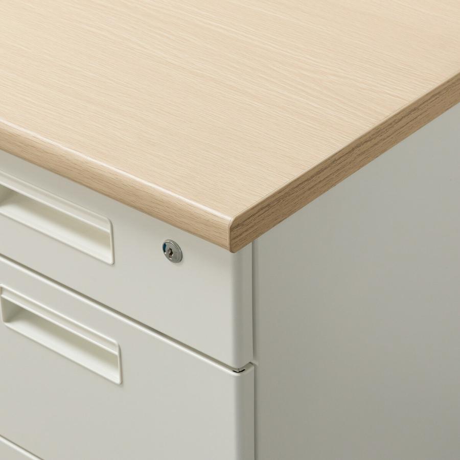 両袖机(MDA147 OAK/WH) ニトリの画像