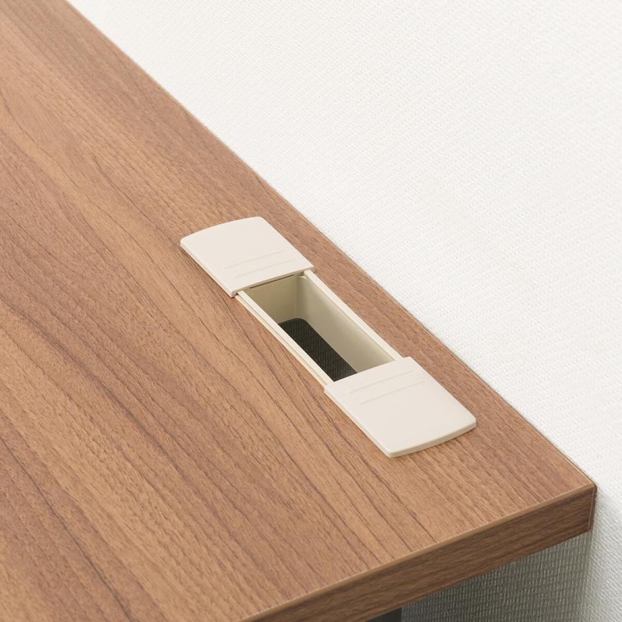 ニトリ（NITORI） 幅120cm 片袖机(MDB127 WN/BK) パソコンデスク PC