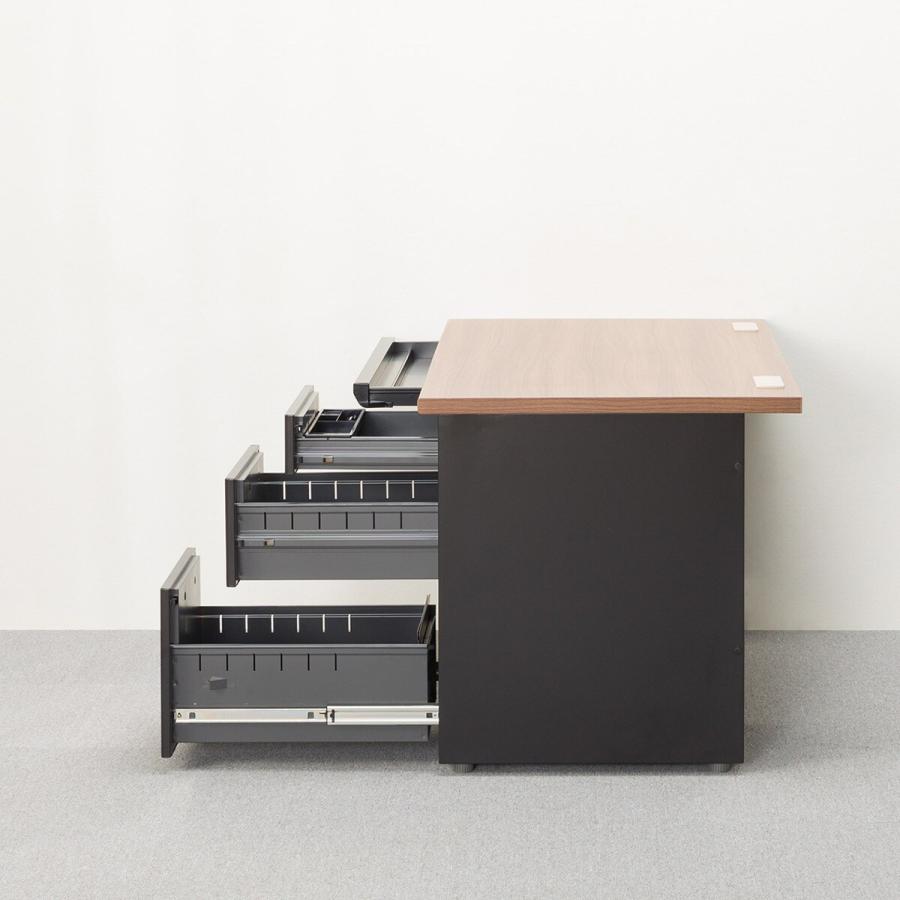 ニトリ 幅120cm 片袖机(MDB127 WN/BK) パソコンデスク PCデスク ニトリ 幅120cm 片袖机(MDB127 WN/BK) パソコンデスク PCデスク