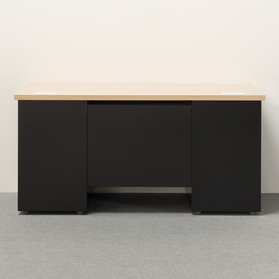 ニトリ（NITORI） 両袖机(MDA147 OAK/BK) : ニトリ Yahoo!店 - 通販