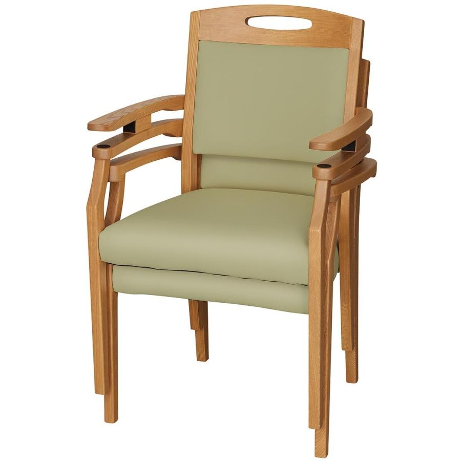 ニトリ（NITORI） 木製チェア(ケイプ2DA M ダブルアーム LBR/GR)ニトリ