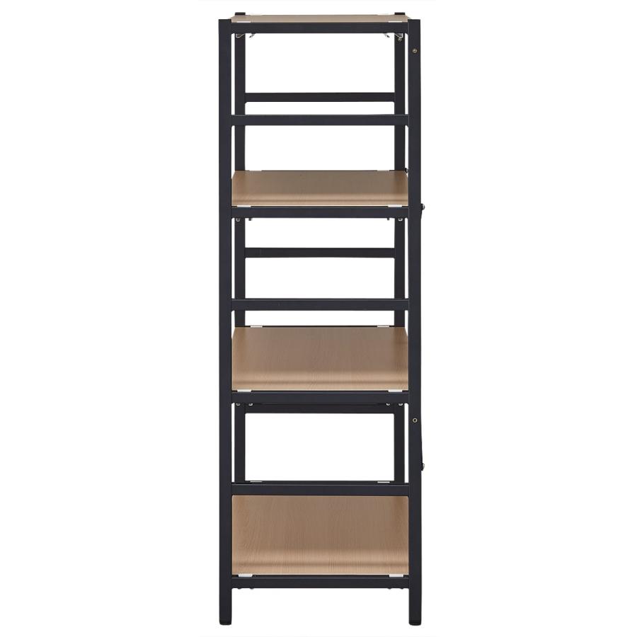 ニトリ（NITORI） シェルフ(3段 NT-1200 BK/OAK) : ニトリ Yahoo!店