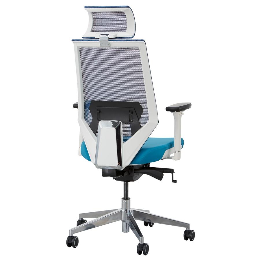 ニトリ（NITORI） オフィスチェア(MS8005-A 前傾チルト機能付き WH/BL