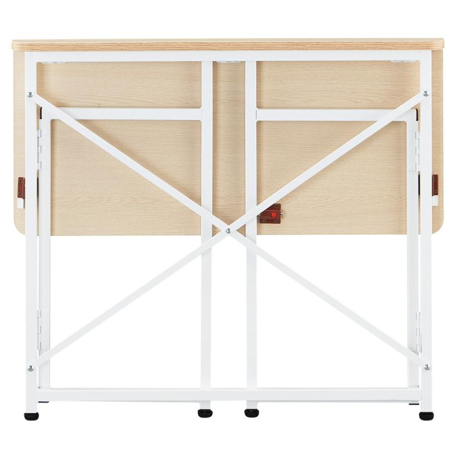 ニトリ（NITORI） 折りたたみデスク(ZTW-3 OAK/WH) : ニトリ Yahoo!店