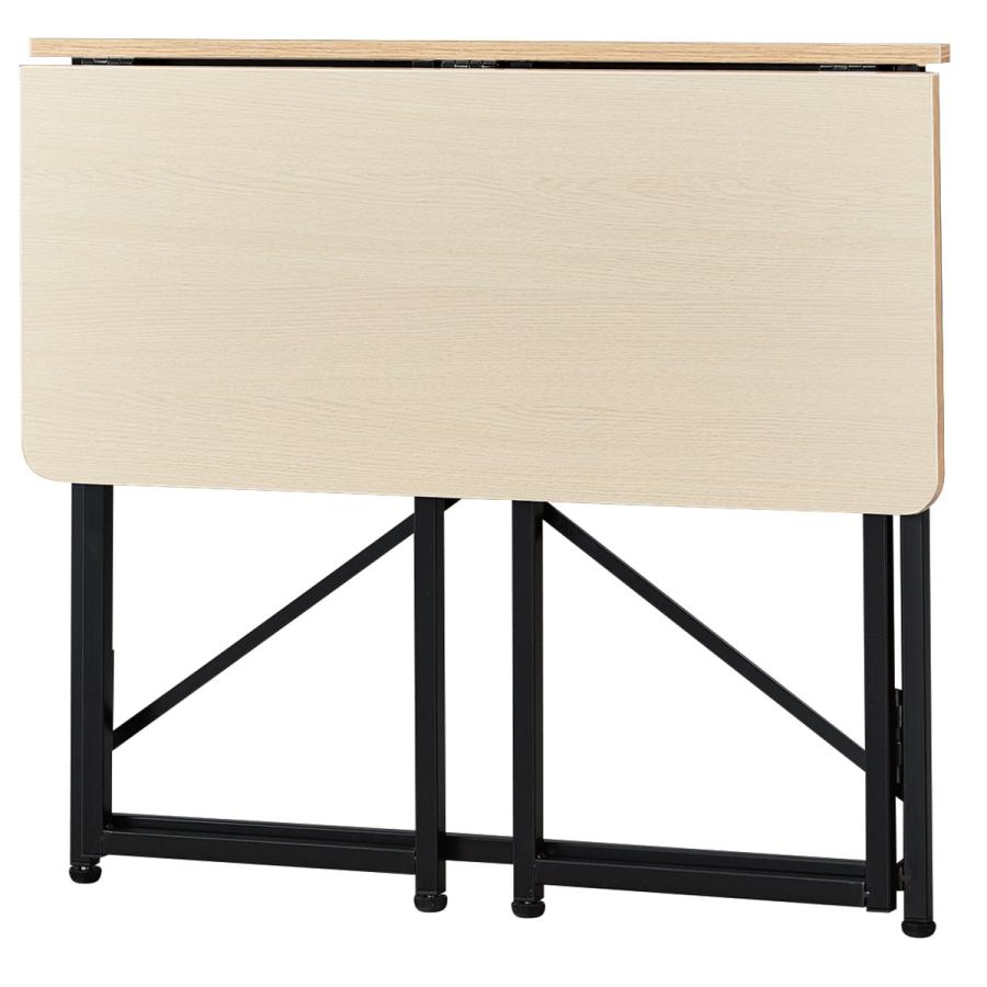 ニトリ（NITORI） 折りたたみデスク(ZTW-3 OAK/BK) : ニトリ Yahoo!店