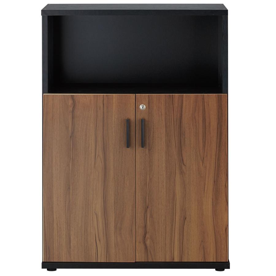 ニトリ 木製キャビネット(ブリザ2 ハーフ扉 3段 BK/MBR ニトリ 木製キャビネット(ブリザ2 ハーフ扉 3段 BK/MBR