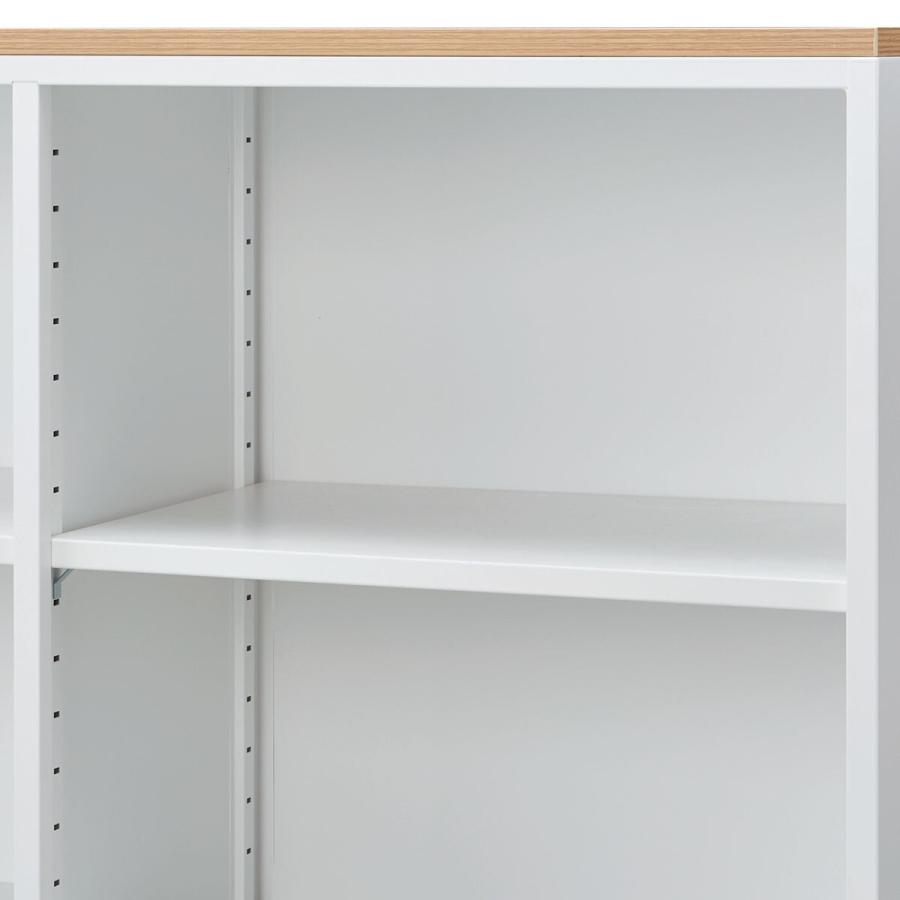 ニトリ スチール書庫(オープンタイプ NT4O OAK/WH) : ニトリ