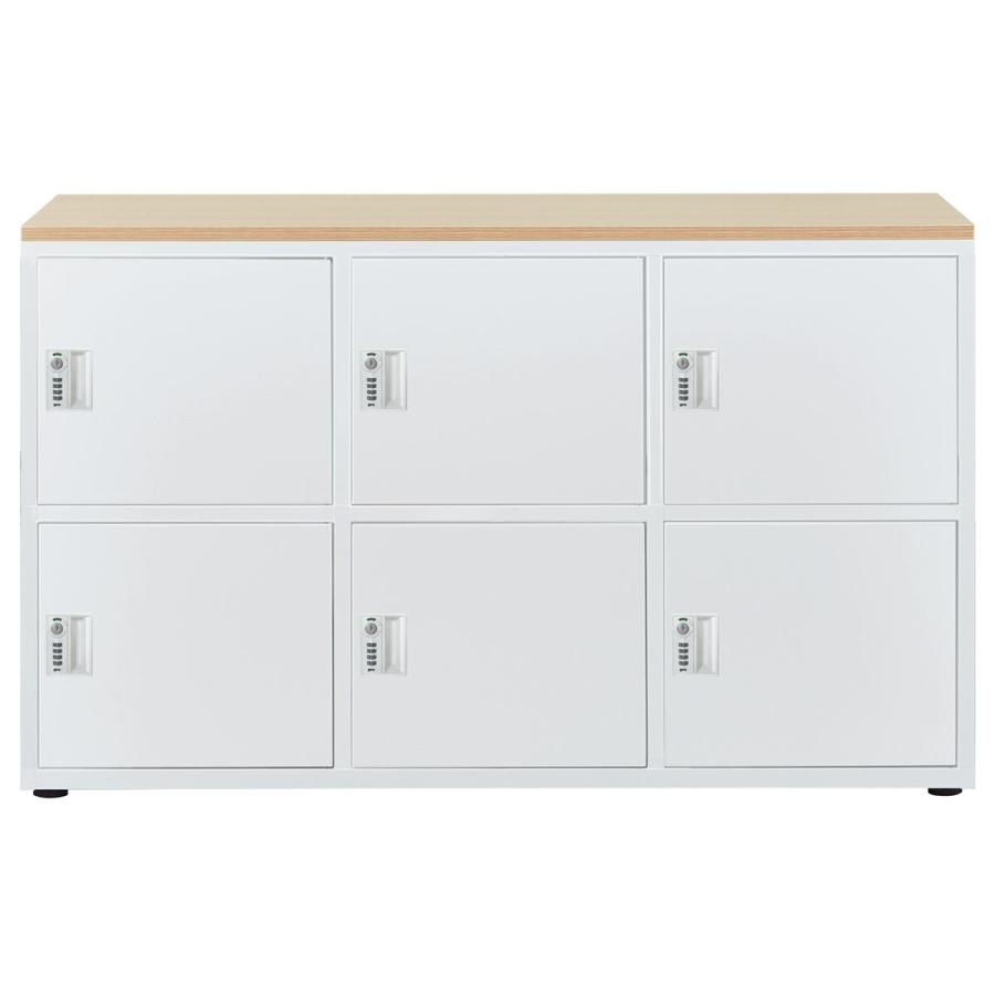 ニトリ スチール書庫(ロッカータイプ NT6D OAK/WH) キャビネット