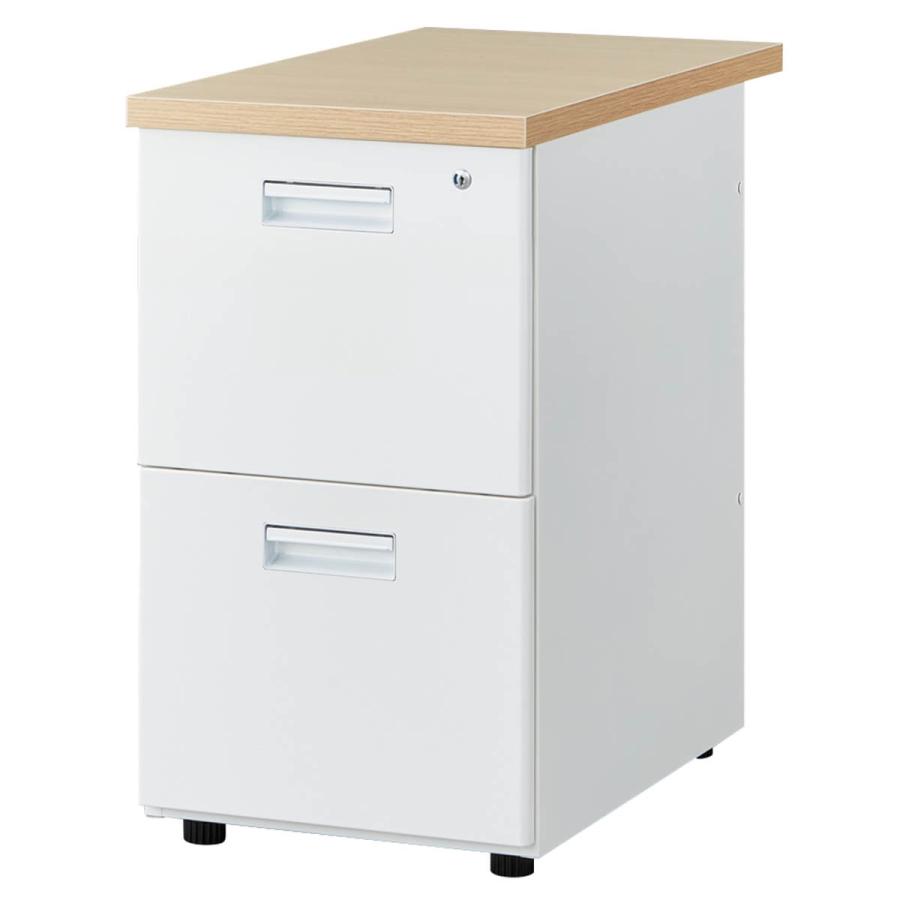 ニトリ 脇机(2段 YJD-2 OAK/WH) : ニトリ Yahoo!店 - 通販