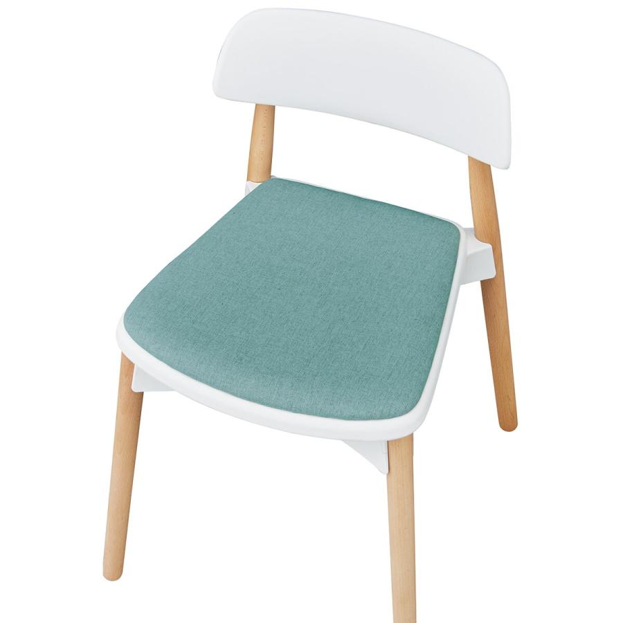 ニトリ（NITORI） スタッキングできる木製脚チェア(7-01M BL)椅子